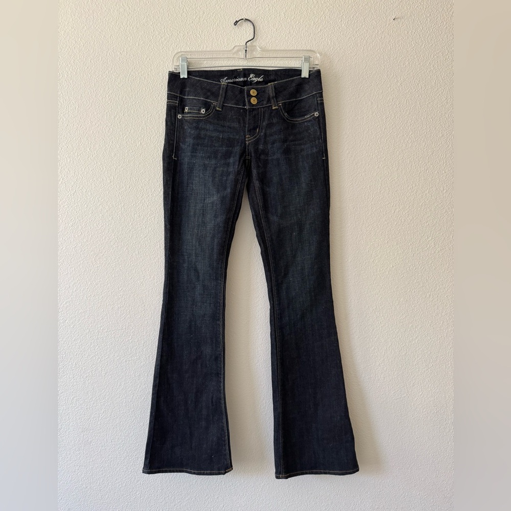 American Eagle Artist Stretch Jeans SHORT 00 Dark Wash